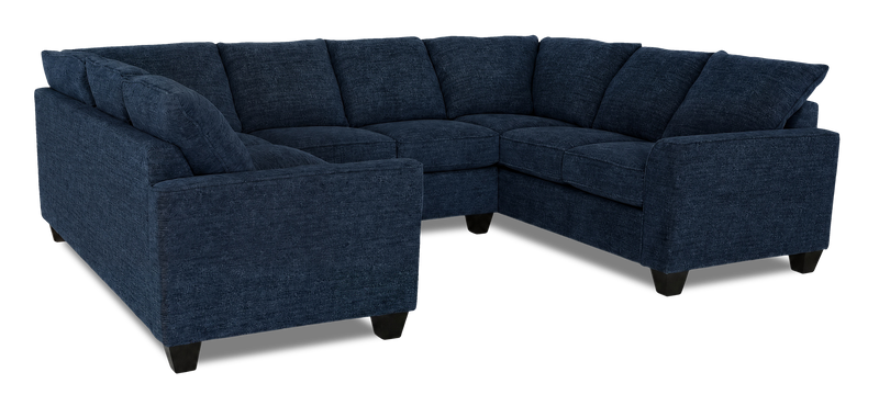 Made in Canada Customizable Sofa Lab Arc U-Shaped Sectional - Chenille Pacific