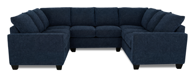 Made in Canada Customizable Sofa Lab Arc U-Shaped Sectional - Chenille Pacific