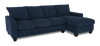 Made in Canada Customizable Sofa Lab Arc Fabric Right-Facing Sofabed Sectional - Chenille Pacific