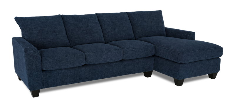 Made in Canada Customizable Sofa Lab Arc Fabric Right-Facing Sofabed Sectional - Chenille Pacific