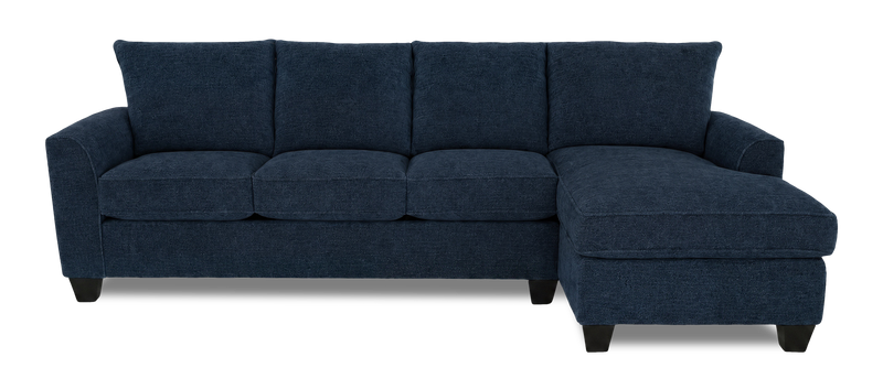 Made in Canada Customizable Sofa Lab Arc Fabric Right-Facing Sofabed Sectional - Chenille Pacific