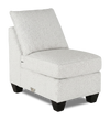 Made in Canada Customizable Sofa Lab Arc 46\" Fabric Armless Chair – Teddy Snow