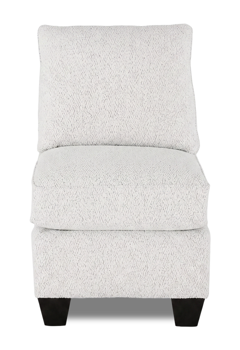 Made in Canada Customizable Sofa Lab Arc 46\" Fabric Armless Chair – Teddy Snow