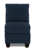 Made in Canada Customizable Sofa Lab Arc 46" Fabric Armless Chair – Chenille Pacific | Fauteuil sans accoudoirs personnalisable Curve de Sofa Lab de 24 po fabriqué au Canada en tissu  - Chenille Pacific