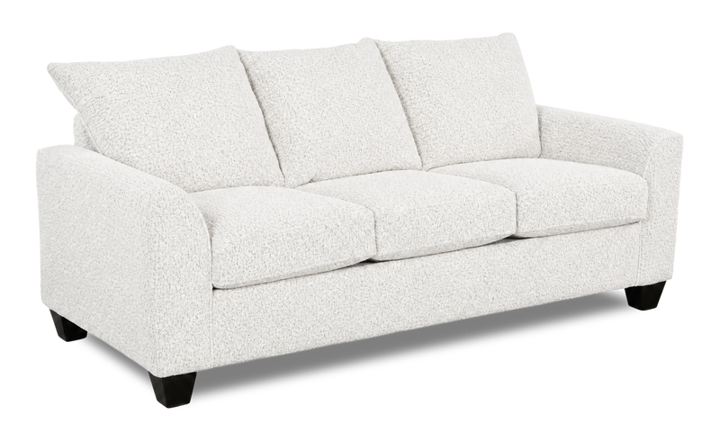 Made in Canada Customizable Sofa Lab Arc 38\" Fabric Sofa Bed - Teddy Snow