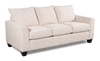 Made in Canada Customizable Sofa Lab Arc 38\" Fabric Sofa Bed - Chenille White