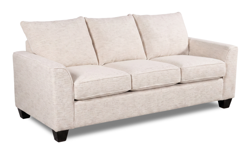 Made in Canada Customizable Sofa Lab Arc 38\" Fabric Sofa Bed - Chenille White