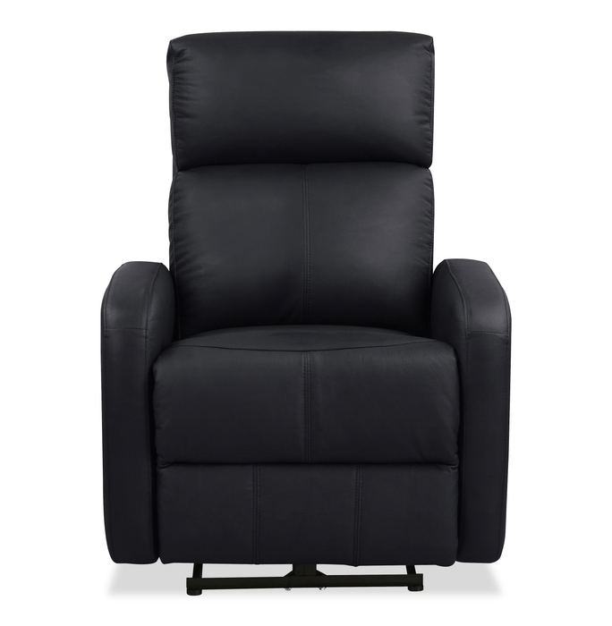 Asher 31.5\" Genuine Leather Power Reclining Chair – Black