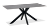 Atlas 5pc Dining Set with Table & 4 Chairs, Sintered Stone & Metal, 71"W - Grey/Black | Ensemble de salle à manger Atlas 5 pièces en pierre frittée et métal avec table de 71 po (L) et 4 chaises - gris et noir