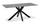 Atlas Dining Table with Sintered Stone Top, 71"W, Metal - Grey/Black