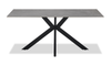 Atlas Dining Table with Sintered Stone Top, 71"W, Metal - Grey/Black | Table de salle à manger Atlas de 71 po (L) en métal avec dessus en pierre frittée - grise et noire