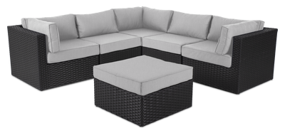 Barbados 5-Piece Patio Set – Grey  | Ensemble Barbados 5 pièces pour la terrasse - gris