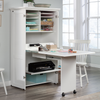 Boon 21.81" Storage Accent Cabinet with Fold Out Work Surface – Glacier White | Armoire décorative de rangement Boon de 21,81 po avec surface de travail pliable - blanc glacier