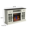 Brighton 54” Contemporary Electric Fireplace TV Stand for TVs up to 58” – Fairfax Oak | Meuble pour téléviseur contemporain Brighton de 54 po avec foyer électrique pour téléviseurs jusqu’à 58 po - chêne Fairfax