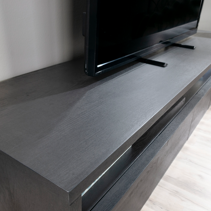 Bromley 81” 2-Piece TV Stand with Credenza for TVs up to 90” – Raven Oak