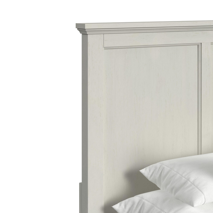 Celine Platform Storage Bed with Headboard & Frame, Ivory - Queen Size