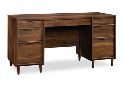 Clifford Place 59.06“ Executive  Desk with 6 Drawers – Grand Walnut | Bureau de direction Clifford Place de 59,06 po à 6 tiroirs - noyer majestueux