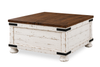 Croft 36” Country-Style Lift-Top Coffee Table with Storage - Mocha | Table à café Croft de 36 po de style champêtre avec dessus relevable et rangement - moka