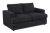 Made in Canada Customizable Sofa Lab Curve 65" Fabric Loveseat - Teddy Raven | Causeuse personnalisable Curve de Sofa Lab de 65 po fabriqué au Canada en tissu - Teddy Raven