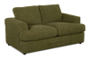 Made in Canada Customizable Sofa Lab Curve 65\" Fabric Loveseat - Chenille Moss