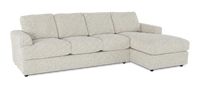 Made in Canada Customizable Sofa Lab Curve Right-Facing Fabric Sofa Chaise – Teddy Riverrock