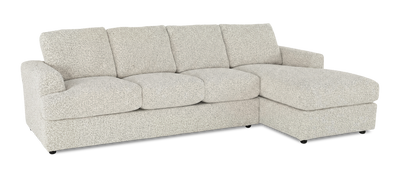 Made in Canada Customizable Sofa Lab Curve Right-Facing Fabric Sofa Chaise  – Teddy Riverrock | Sofa avec fauteuil long de droite personnalisable Curve de Sofa Lab fabriqué au Canada en tissu - Teddy Riverrock