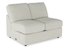 Made in Canada Customizable Sofa Lab Curve 47\" Armless Fabric Loveseat - Teddy Riverrock