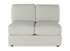 Made in Canada Customizable Sofa Lab Curve 47" Armless Fabric Loveseat - Teddy Riverrock | Causeuse sans accoudoirs personnalisable Curve de Sofa Lab de 47 po fabriquée au Canada en tissu Teddy - Teddy Riverrock