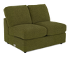 Made in Canada Customizable Sofa Lab Curve 47" Armless Fabric Loveseat - Chenille Moss | Causeuse sans accoudoirs personnalisable Curve de Sofa Lab de 47 po fabriquée au Canada en tissu Chenille - Chenille Moss