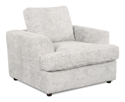 Made in Canada Customizable Sofa Lab Curve 40" Fabric Chair – Plush Oyster | Fauteuil personnalisable Curve de Sofa Lab de 40 po fabriqué au Canada en tissu - Plush Oyster