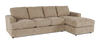 Made in Canada Customizable Sofa Lab Curve Right-Facing Fabric Sofa Chaise  – Chenille Praline