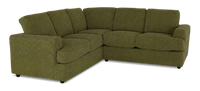 Made in Canada Customizable Sofa Lab Curve 2-Piece Fabric Sectional - Chenille Moss