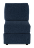 Made in Canada Customizable Sofa Lab Curve 24" Armless Fabric Chair – Chenille Pacific | Fauteuil sans accoudoirs personnalisable Curve de Sofa Lab de 24 po fabriqué au Canada en tissu Chenille - Chenille Pacific