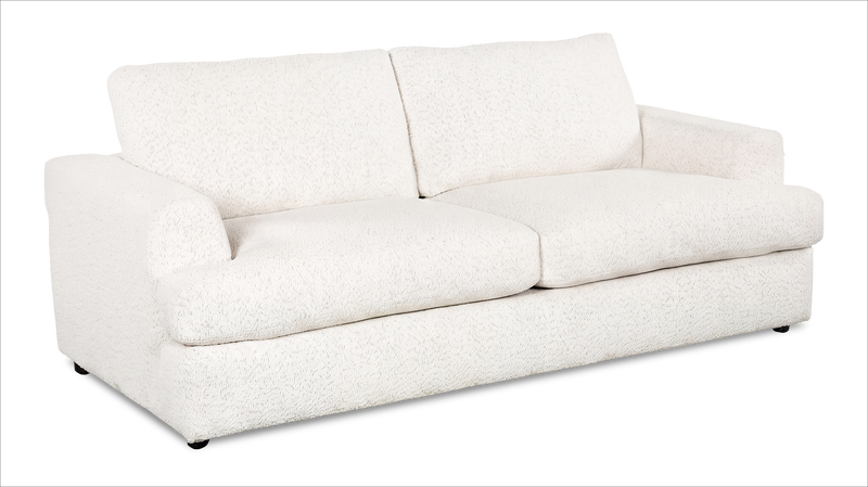 Made in Canada Customizable Sofa Lab Curve 38\" Fabric Sofa Bed - Teddy Snow
