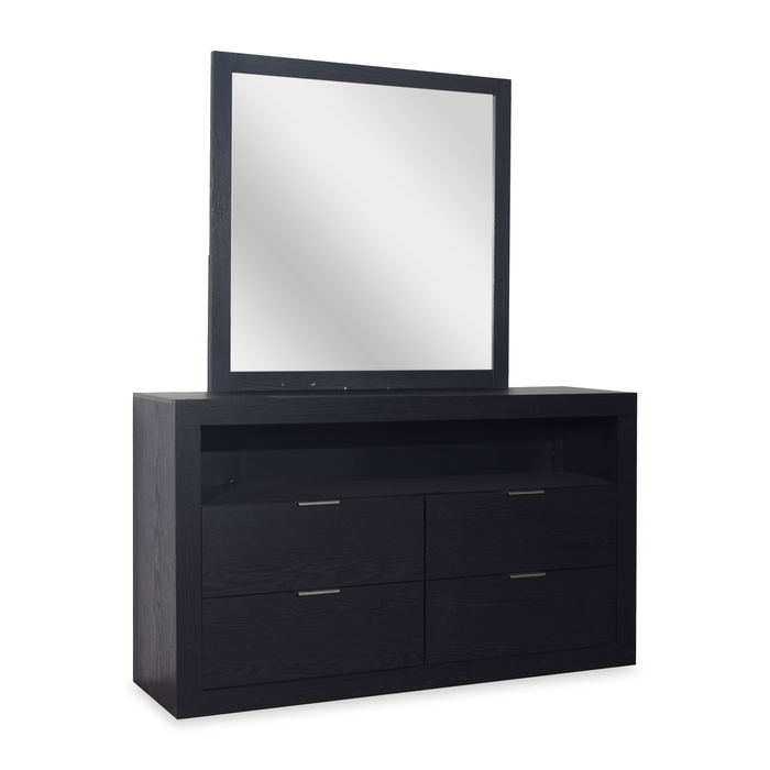 Delta Bedroom Dresser Mirror - Black