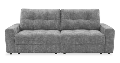 Scott Living Elevate Modular 82" Chenille Fabric Loveseat with Power Sliding - Grey | Causeuse modulaire Elevate de Scott Living de 82 po en tissu en chenille avec coulissement électrique - gris