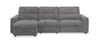 Scott Living Elevate Modular 3-Piece Left-Facing Chenille Fabric Power Reclining and Sliding Sectional - Grey | Sofa sectionnel modulaire à coulissement et inclinaison électriques de gauche Elevate de Scott Living 3 pièces en tissu de chenille - gris