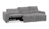 Scott Living Elevate Modular 3-Piece Right-Facing Chenille Fabric Power Reclining and Sliding Sectional - Grey | Sofa sectionnel modulaire à coulissement et inclinaison électriques de droite Elevate de Scott Living 3 pièces en tissu de chenille - gris