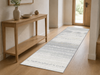 Ellison Grey Wave Runner Area Rug – 3’ x 7’  | Carpette longue Ellison grise à motif de vague - 3 pi x 7 pi