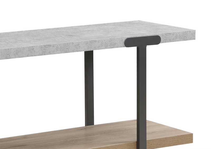 Felicity 60” TV Stand with Cable Management for TVs up to 65”– Natural & Faux Stone