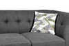 Kort & Co. Freeman 2-Piece Left-Facing Sectional with Wood Legs – Charcoal Grey | Sofa sectionnel gauche Freeman de Kort & Co. 2 pièces de po en tissu d’apparence lin avec pattes en bois - gris anthracite