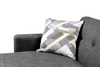 Kort & Co. Freeman 2-Piece Left-Facing Sectional with Wood Legs – Charcoal Grey | Sofa sectionnel gauche Freeman de Kort & Co. 2 pièces de po en tissu d’apparence lin avec pattes en bois - gris anthracite