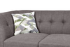 Kort & Co. Freeman 2-Piece Right-Facing Sectional with Wood Legs – Charcoal Grey | Sofa sectionnel de gauche Freeman de Kort & Co. 2 pièces po en tissu d’apparence lin avec pattes en bois - gris anthracite