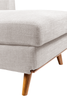Kort & Co. Freeman 2-Piece Right-Facing Sectional with Wood Legs – Dove White | Sofa sectionnel de gauche Freeman de Kort & Co. 2 pièces po en tissu d’apparence lin avec pattes en bois - blanc colombe