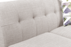Kort & Co. Freeman 2-Piece Linen-Look Fabric Sectional with Wood Legs – Dove White | Sofa sectionnel Freeman de Kort & Co. 2 pièces po en tissu d’apparence lin avec pattes en bois - blanc colombe