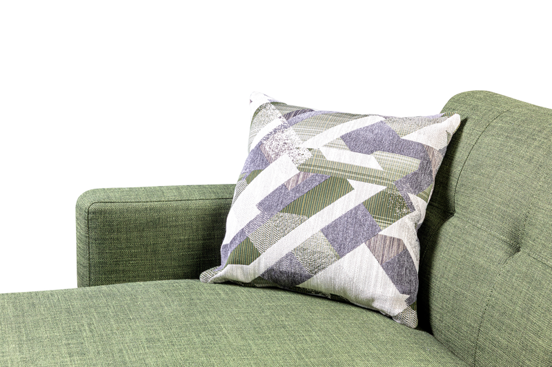 Kort & Co. Freeman 2-Piece Left-Facing Sectional with Wood Legs – Avocado Green