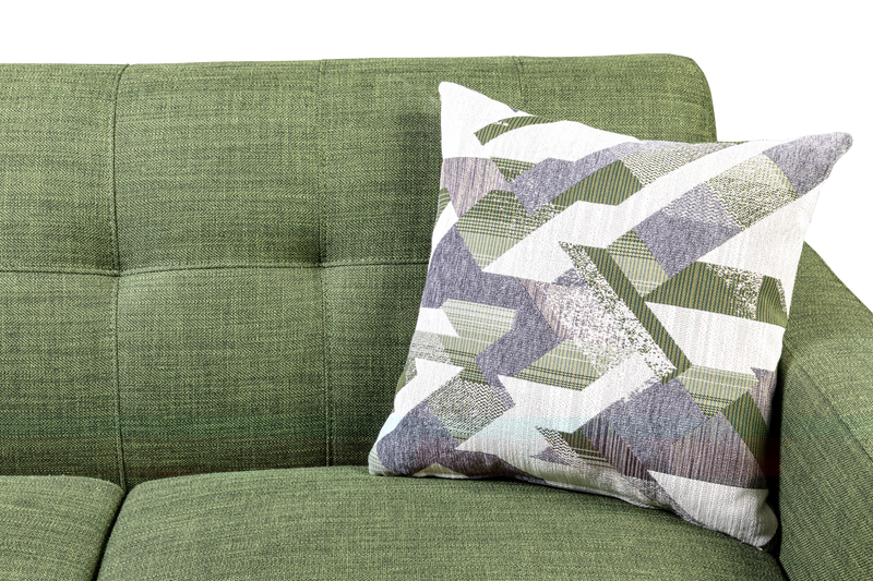 Kort & Co. Freeman 2-Piece Left-Facing Sectional with Wood Legs – Avocado Green