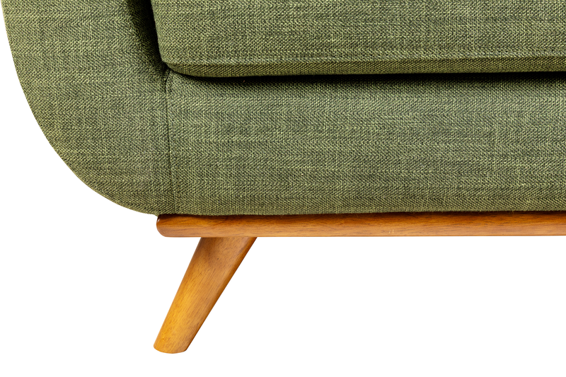 Kort & Co. Freeman 2-Piece Right-Facing Sectional with Wood Legs – Avocado Green