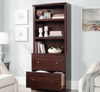 Goodwin 29.06” Modern 2-Shelf Bookcase with Drawers – Select Cherry | Bibliothèque moderne Goodwin de 29,06 po à 2 tablettes avec tiroirs - cerisier raffiné