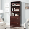 Goodwin 29.06” Modern 2-Shelf Bookcase with Drawers – Select Cherry | Bibliothèque moderne Goodwin de 29,06 po à 2 tablettes avec tiroirs - cerisier raffiné